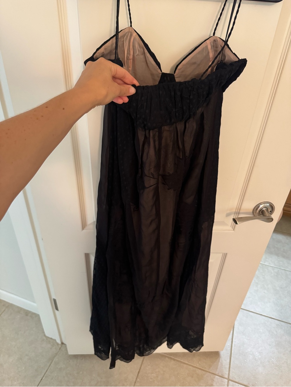 Farm Rio Special Lace Black Maxi Dress NWT - Picture 6 of 7